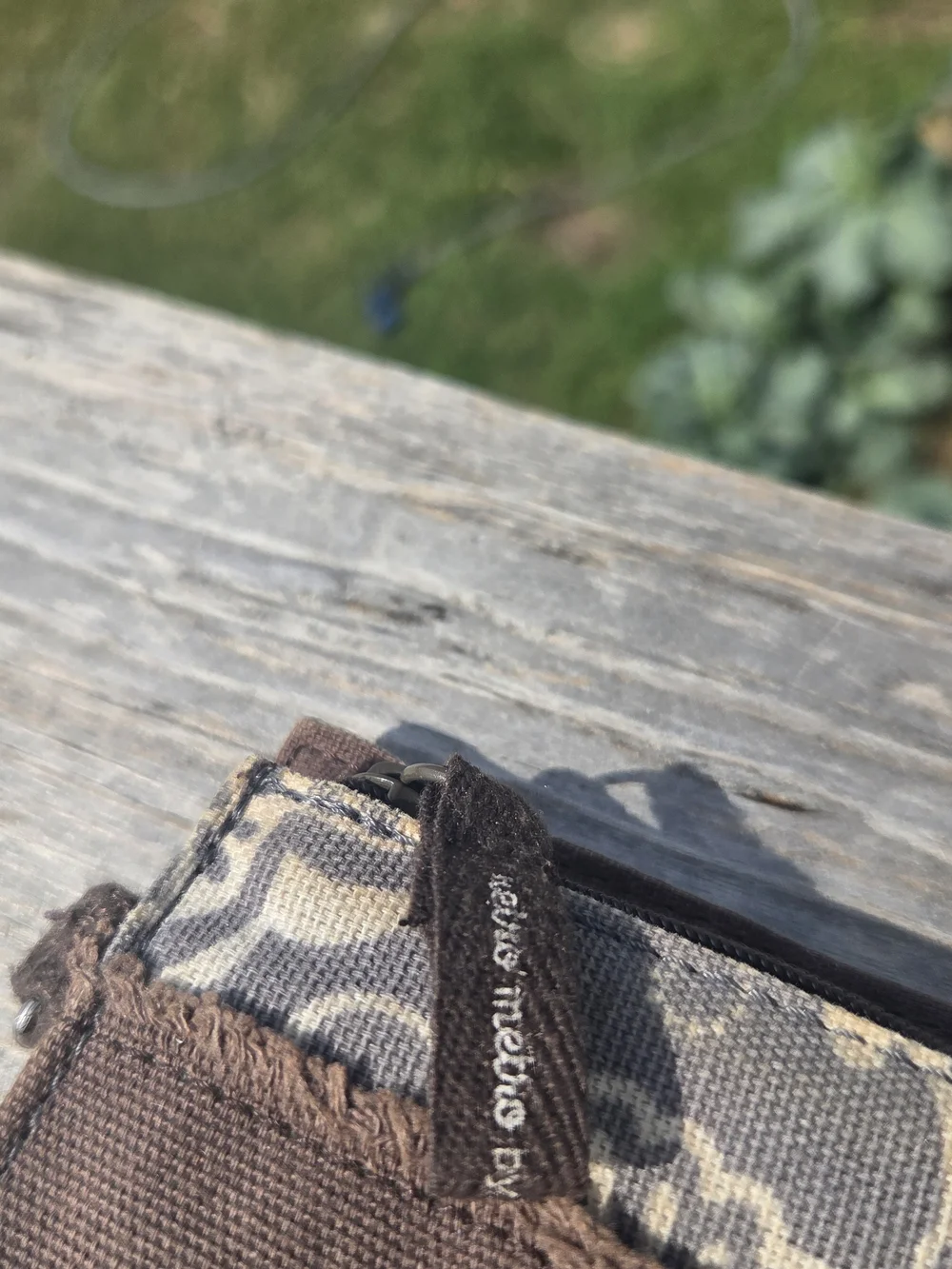 thirty-one Brown and Cream Floral Fabric Wallet